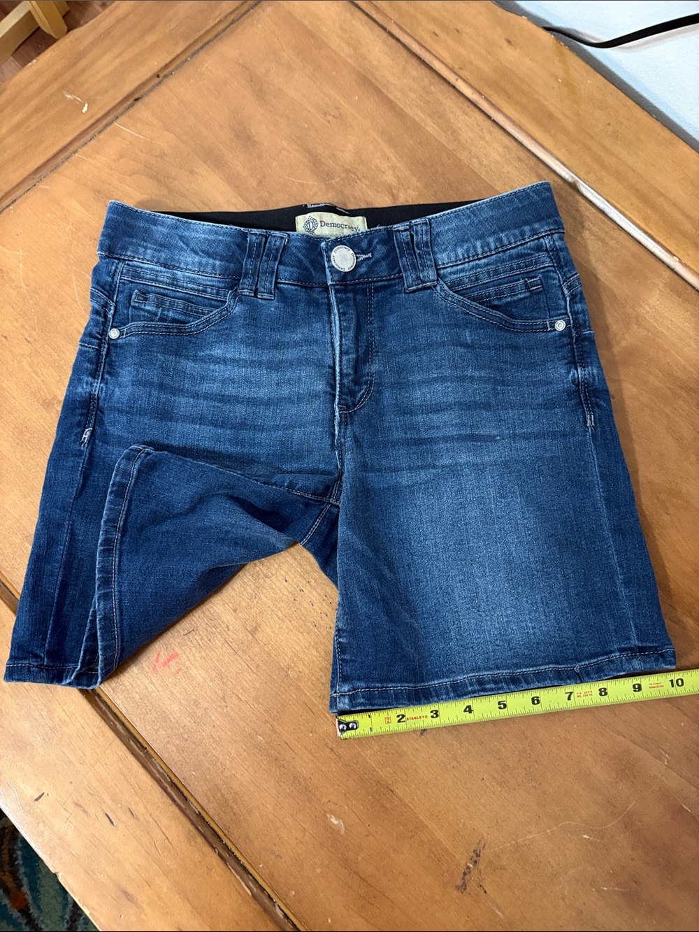 Democracy AbTechnology Denim Bermuda Shorts Size 6 - Picture 6 of 11
